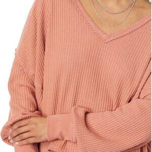 NWT Free People sz L Coraline Thermal Top in Autumn Glaze